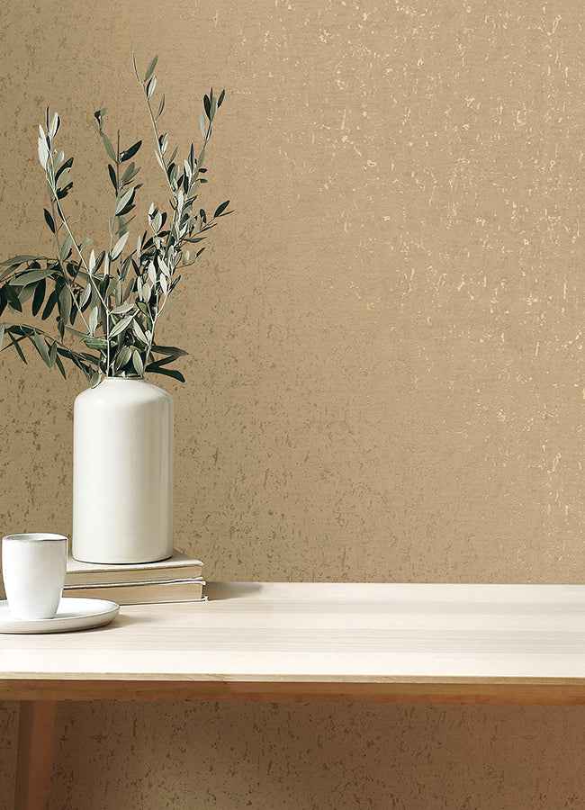 Callie Light Brown Concrete Wallpaper - York Wallcoverings - 4125-26710 - York Wallcoverings Wallpaper