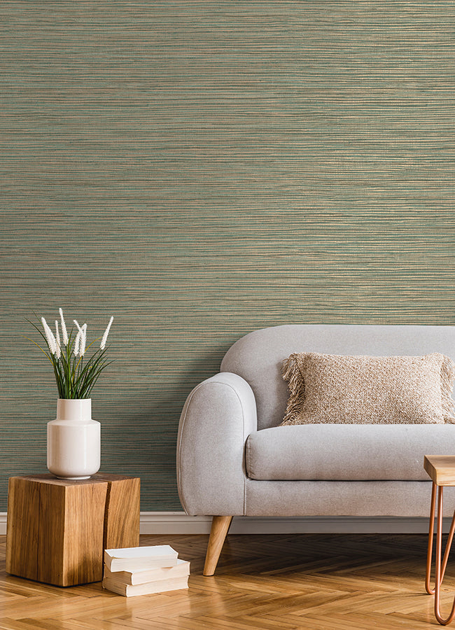 Alton Copper Faux Grasscloth Wallpaper  | Brewster Wallcovering - The WorkRm