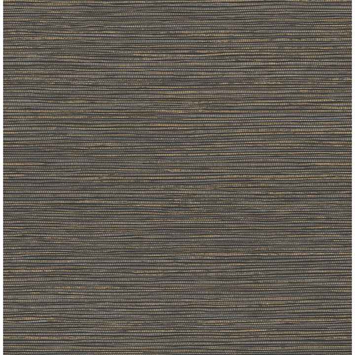 Alton Black Faux Grasscloth Wallpaper - York Wallcoverings - 4125-26716 - York Wallcoverings Wallpaper