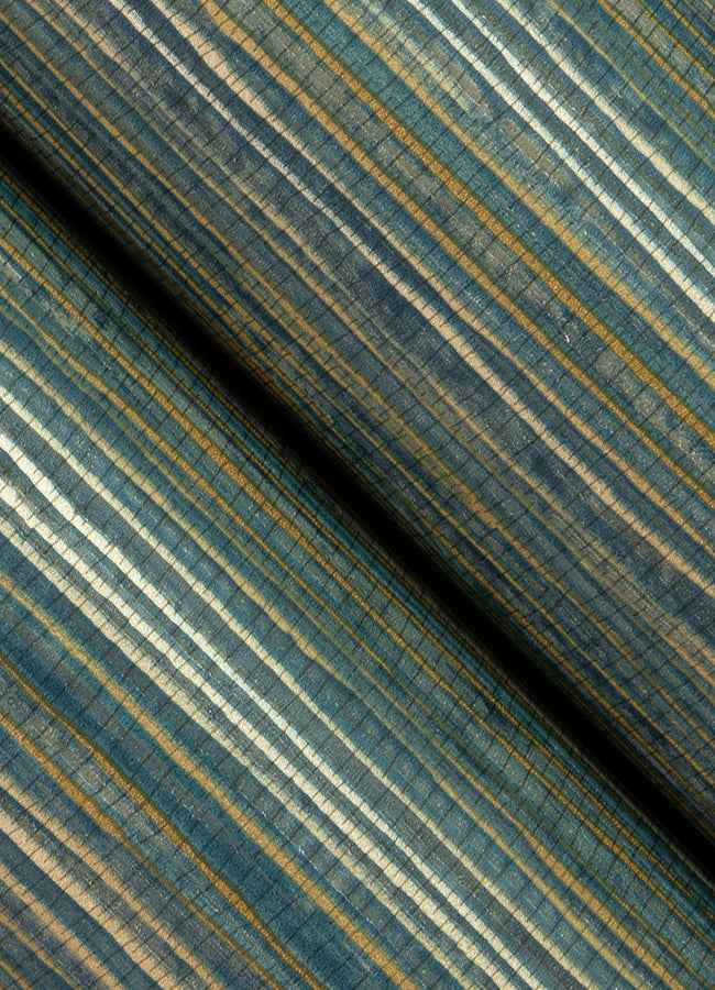 Alton Teal Faux Grasscloth Wallpaper - York Wallcoverings - 4125-26717 - York Wallcoverings Wallpaper