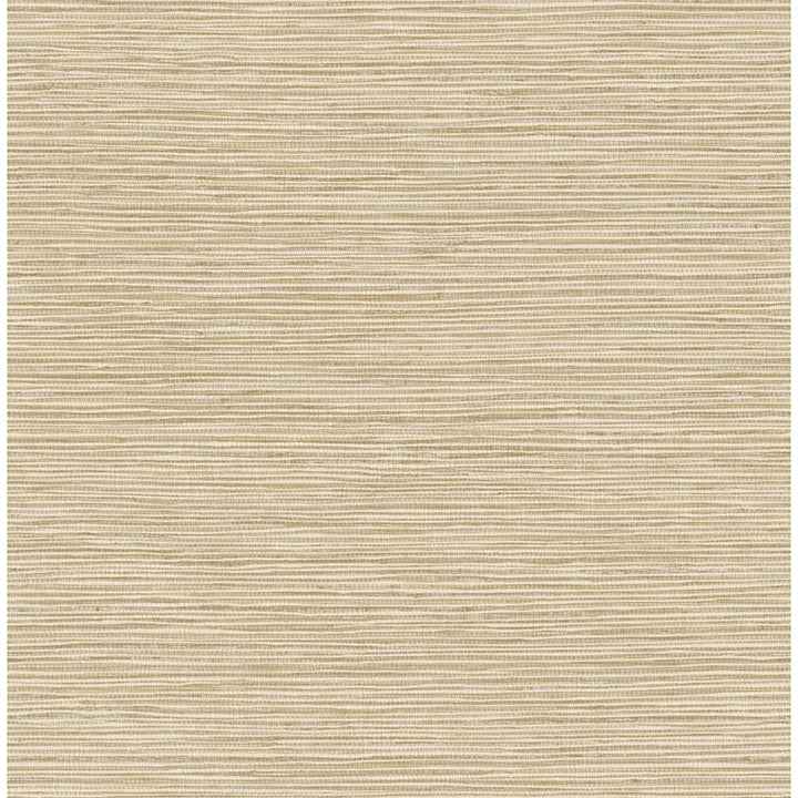 Alton Wheat Faux Grasscloth Wallpaper - York Wallcoverings - 4125-26720