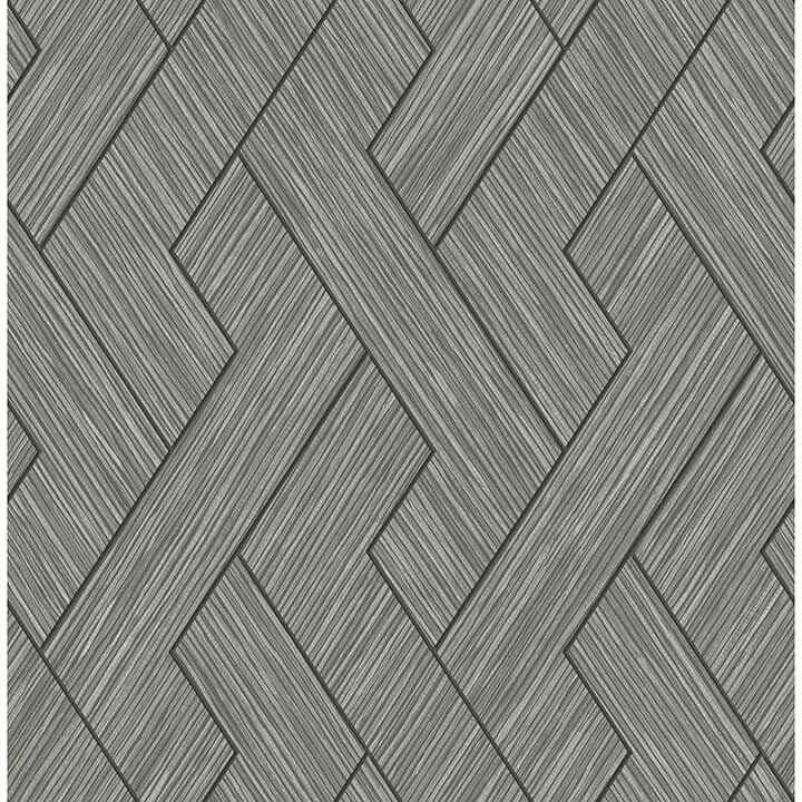 Ember Grey Geometric Basketweave Wallpaper - York Wallcoverings - 4125-26729