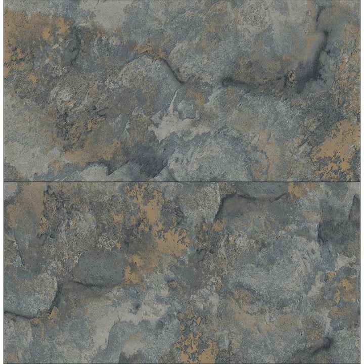 Aria Slate Marbled Tile Wallpaper - York Wallcoverings - 4125-26734