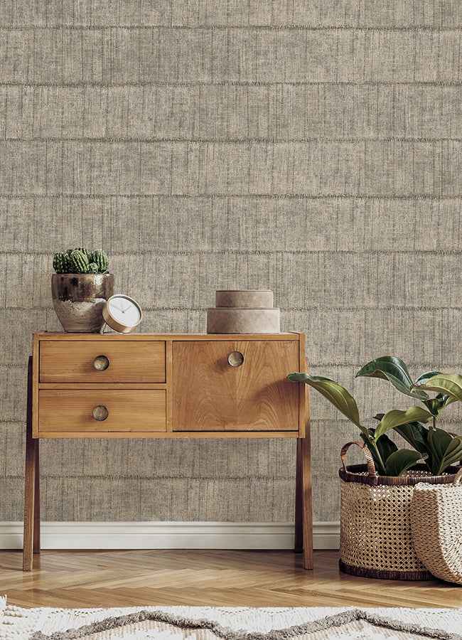Blake Light Grey Texture Stripe Wallpaper - York Wallcoverings - 4125-26740 - York Wallcoverings Wallpaper