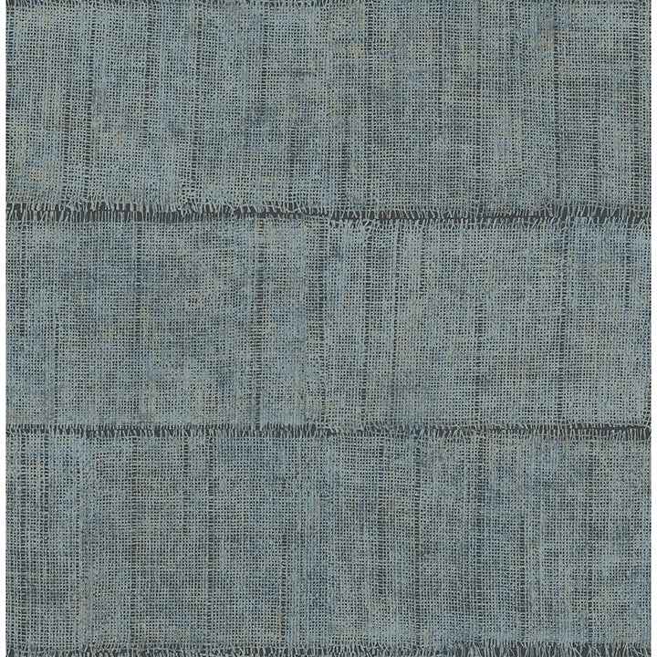 Blake Denim Texture Stripe Wallpaper - York Wallcoverings - 4125-26742