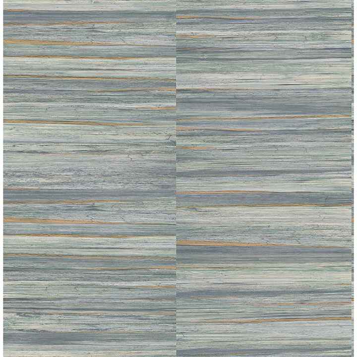 Rowan Blue Faux Grasscloth Wallpaper - York Wallcoverings - 4125-26745