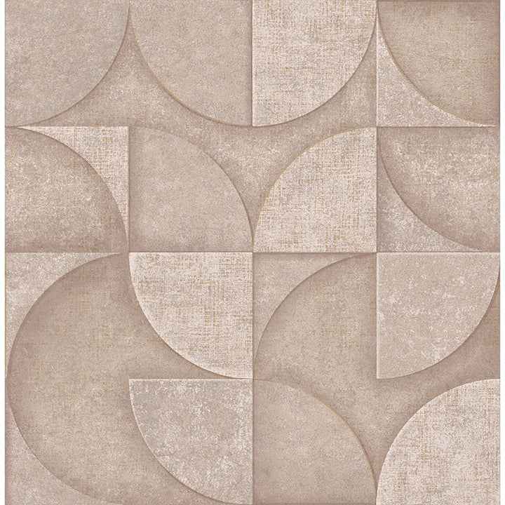 Addison Blush Retro Geo Wallpaper - York Wallcoverings - 4125-26748