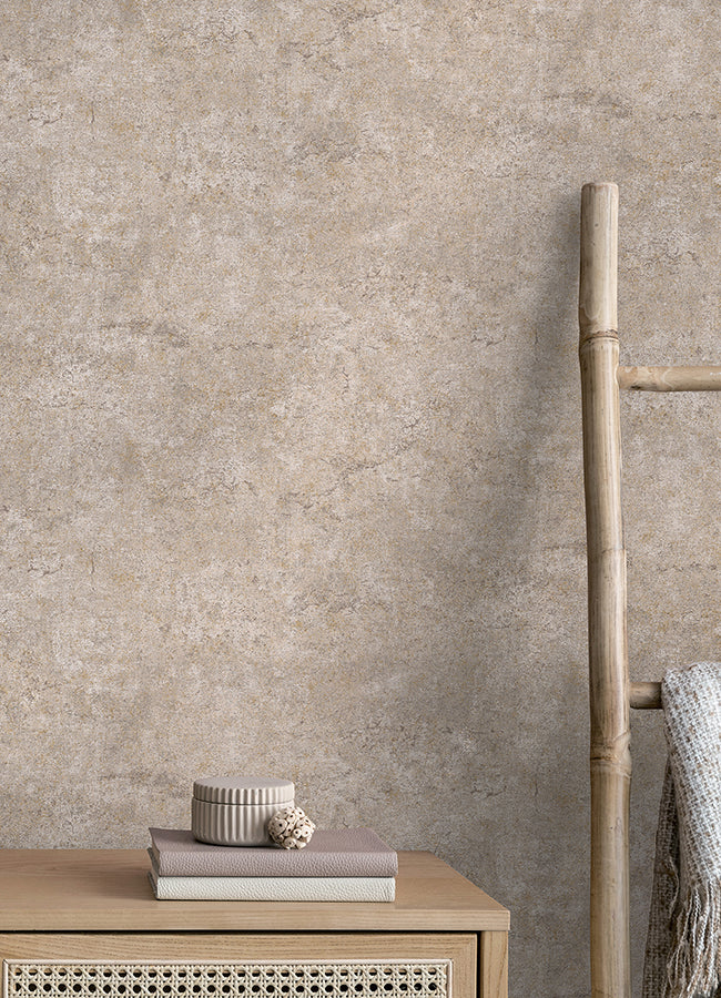 Colt Blush Cement Wallpaper - Brewster Wallcovering