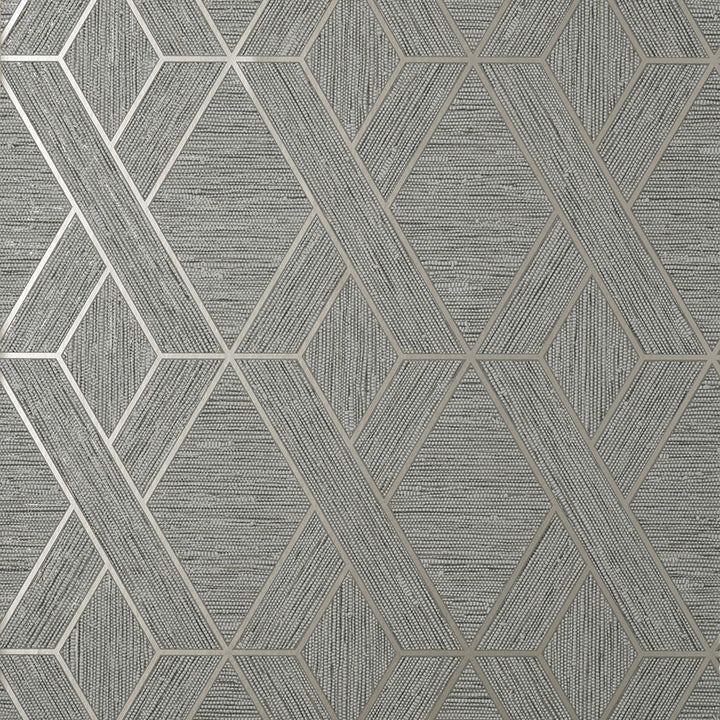 Malcolm Grey Geo Wallpaper - York Wallcoverings - FD43152 - York Wallcoverings Wallpaper