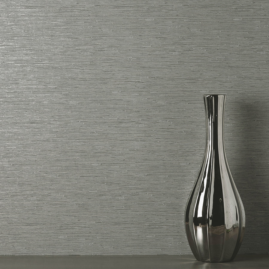 mephi-grey-grasscloth-wallpaper-york-wallcoverings-fd43155 - York Wallcoverings Papel pintado
