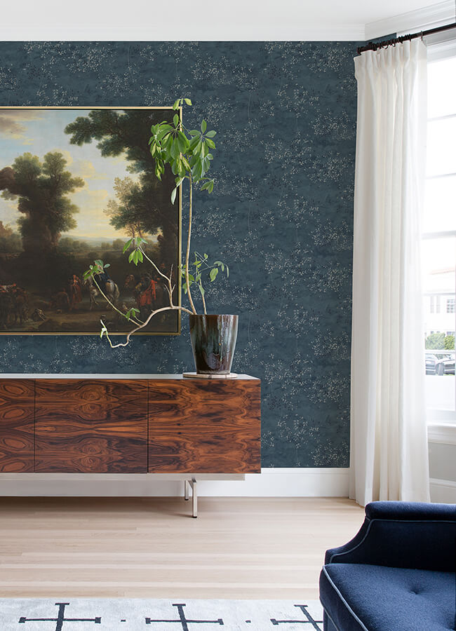 arian-blue-inkburst-wallpaper-york-wallcoverings-4105-86429 - York Wallcoverings Papel pintado
