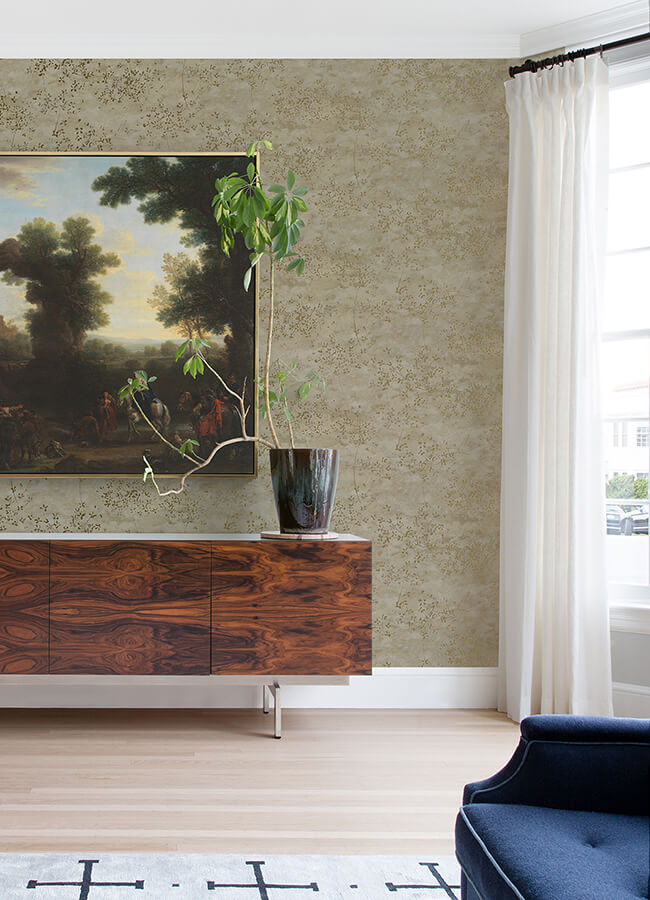 arian-gold-inkburst-wallpaper-york-wallcoverings-4105-86430 - York Wallcoverings Papel pintado