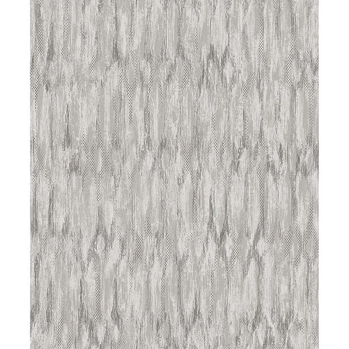 Brewster Wallcovering-Kintana Silver Abstract Trellis Wallpaper