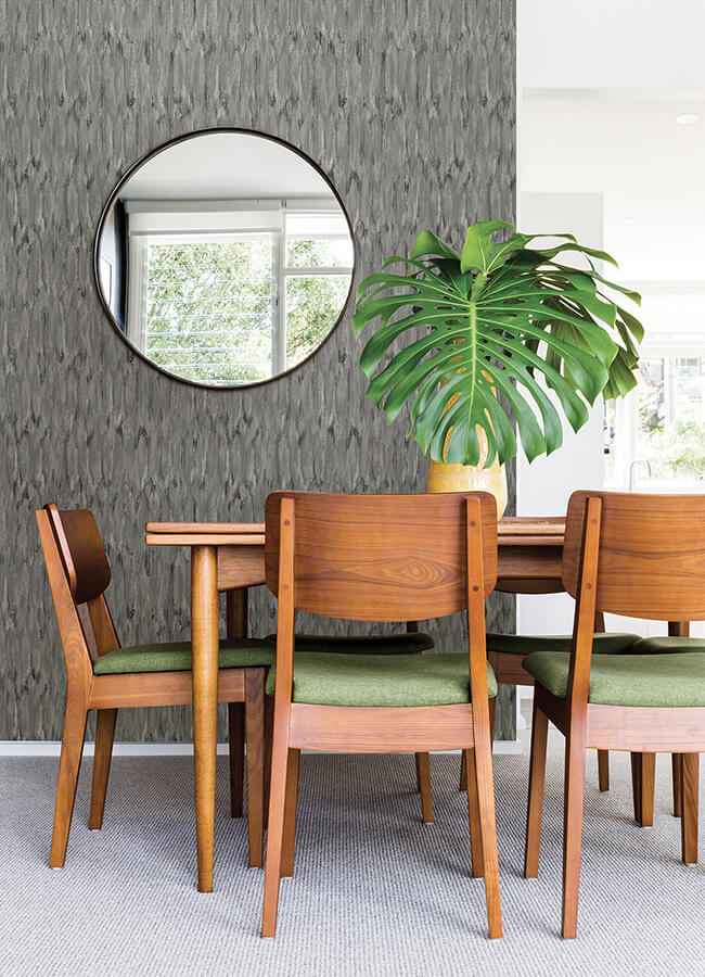 Kintana Pewter Abstract Trellis Wallpaper - York Wallcoverings - 4105-86606 - York Wallcoverings Wallpaper