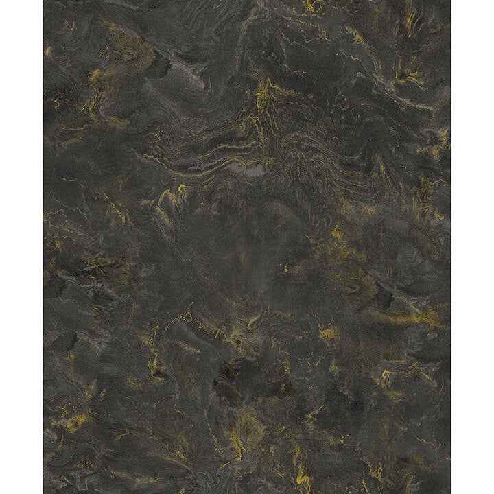 Meness Black Metallic Marbling Wallpaper - York Wallcoverings - 4105-86619