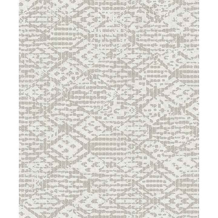Helene Silver Glitter Geometric Wallpaper - York Wallcoverings - 4105-86620 - York Wallcoverings Wallpaper