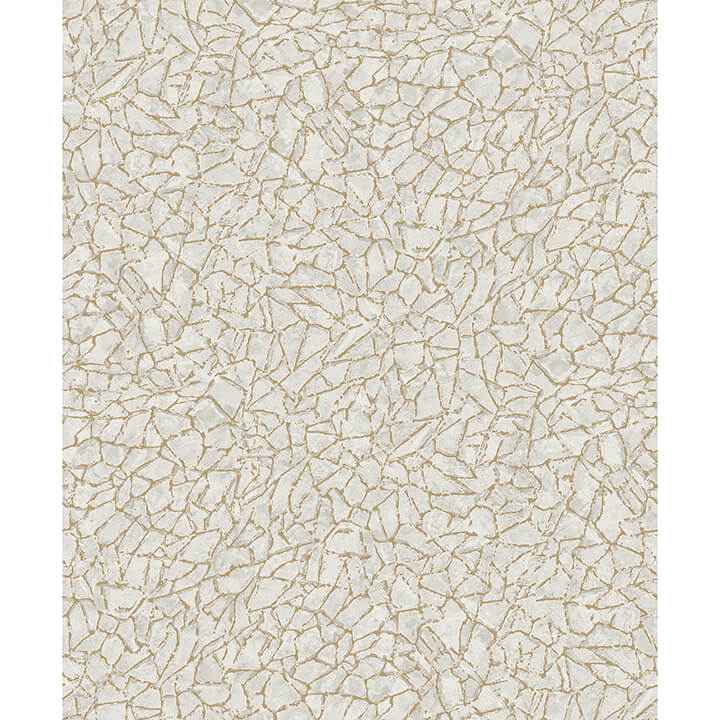 Soma Silver Metallic Crackling Wallpaper - York Wallcoverings - 4105-86624 - York Wallcoverings Wallpaper