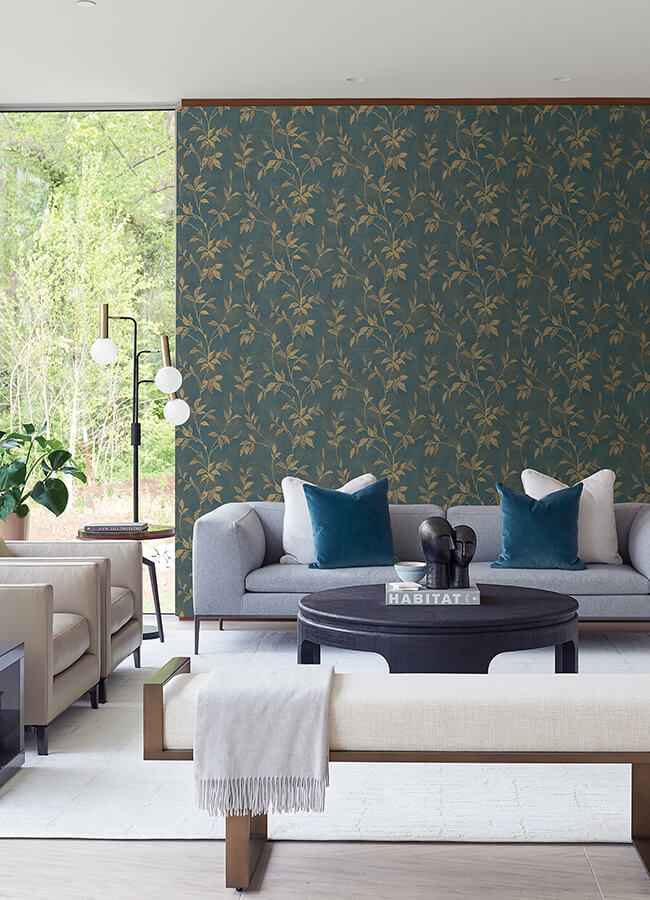 Kupari Blue Trail Wallpaper - York Wallcoverings - 4105-86645 - York Wallcoverings Wallpaper