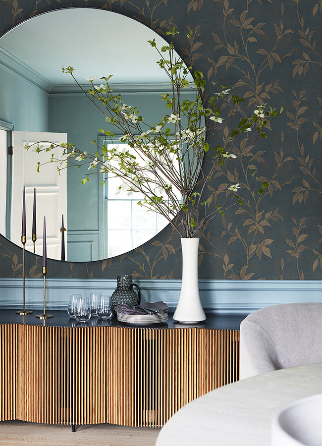 Kupari Blue Trail Wallpaper - Brewster Wallcovering