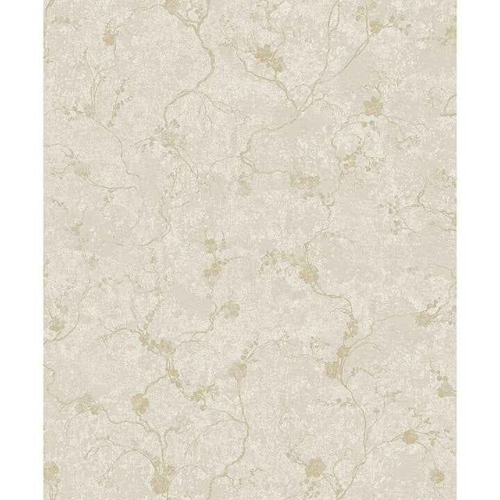 Mahina Pearl Floral Vine Wallpaper - York Wallcoverings - 4105-86648