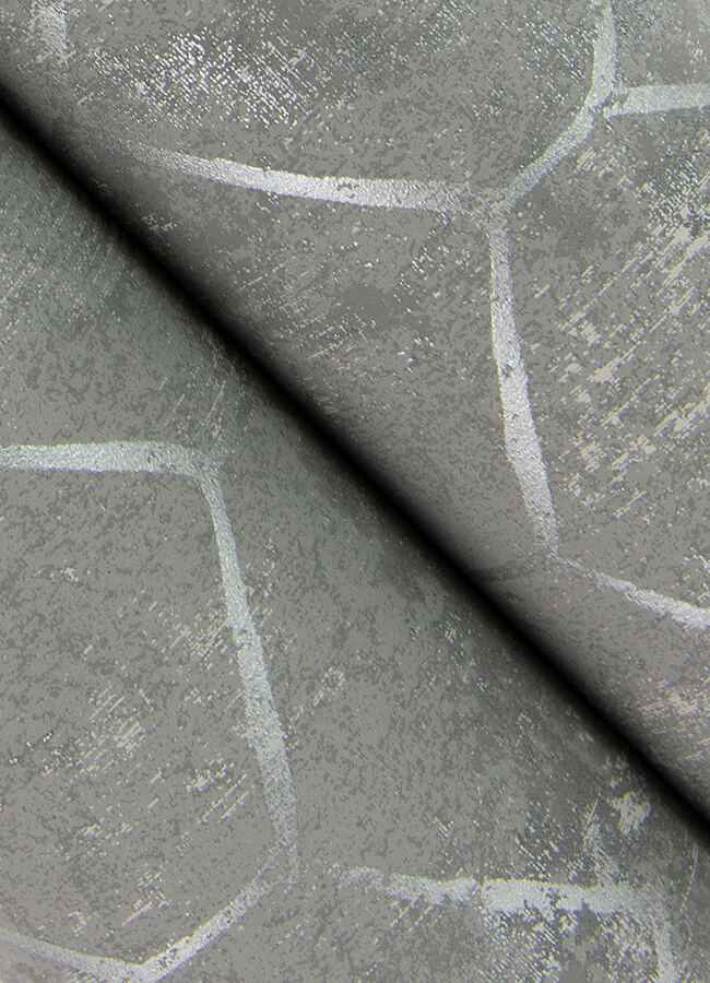 Rauta Pewter Hexagon Tile Wallpaper - York Wallcoverings - 4105-86654 - York Wallcoverings Wallpaper