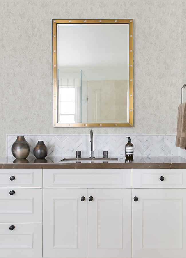 Haliya White Metallic Plaster Wallpaper - York Wallcoverings - 4105-86657 - York Wallcoverings Wallpaper