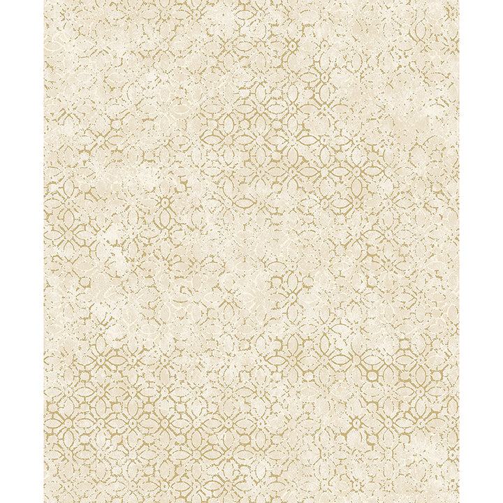 Picture of Khauta Champagne Floral Geometric Wallpaper