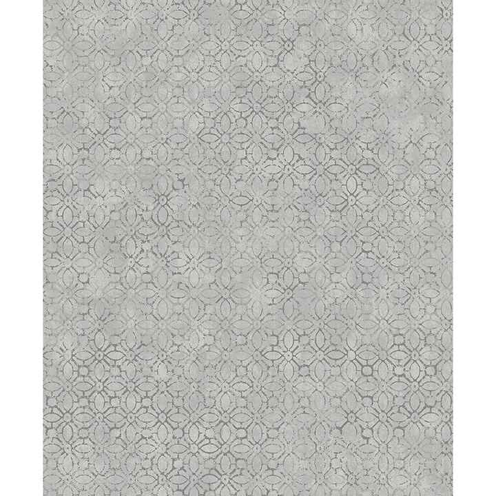 Khauta Sterling Floral Geometric Wallpaper - York Wallcoverings - 4105-86665