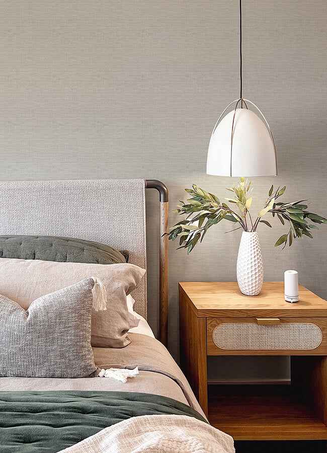 Agave Dove Faux Grasscloth Wallpaper - York Wallcoverings - 4046-24279 - York Wallcoverings Wallpaper