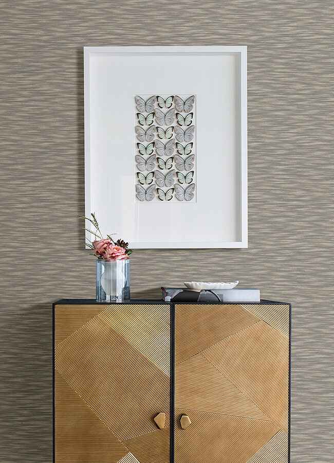 Benson Brown Faux Fabric Wallpaper - York Wallcoverings - 4046-26157 - York Wallcoverings Wallpaper