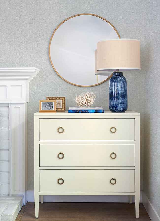 Ashbee Light Grey Tweed Wallpaper - York Wallcoverings - 4046-26160 - York Wallcoverings Wallpaper