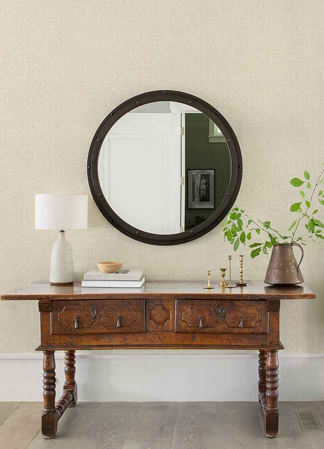 Ashbee Taupe Tweed Wallpaper - York Wallcoverings - 4046-26161 - York Wallcoverings Wallpaper