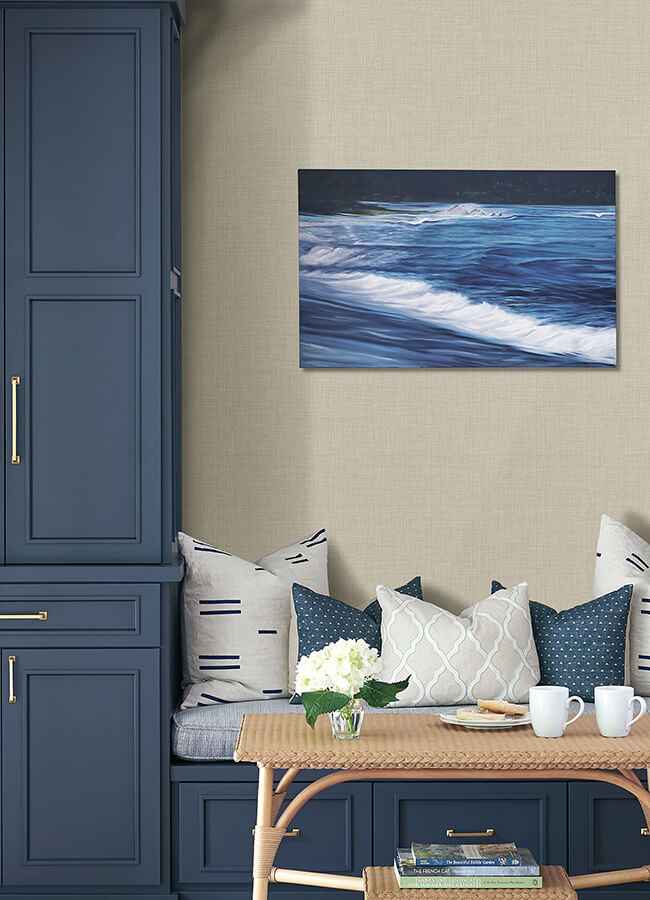 Lanister Cream Texture Wallpaper - York Wallcoverings - 4046-26499 - York Wallcoverings Wallpaper
