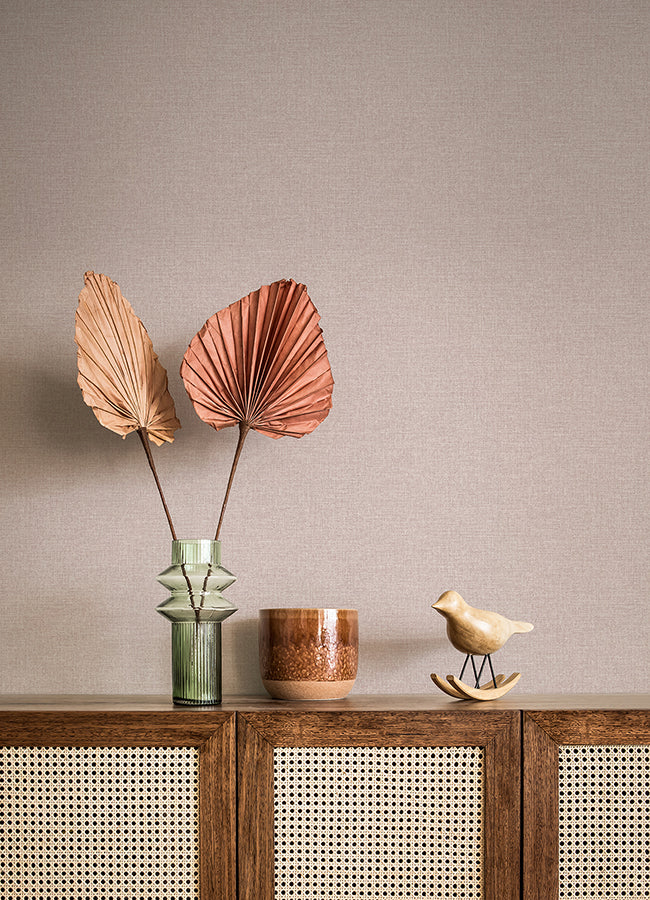 Glen Pink Texture Wallpaper - Brewster Wallcovering