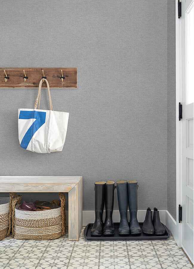 Glen Grey Texture Wallpaper - York Wallcoverings - 4046-M1702 - York Wallcoverings Wallpaper