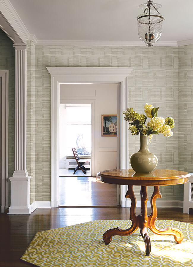 callaway-beige-woven-stripes-wallpaper-york-wallcoverings-4074-26619 - York Wallcoverings Papel pintado