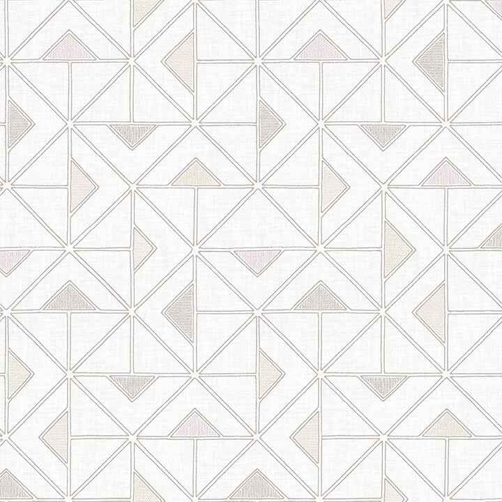 Jekyl Neutral Triangles Wallpaper - York Wallcoverings - 4074-26637