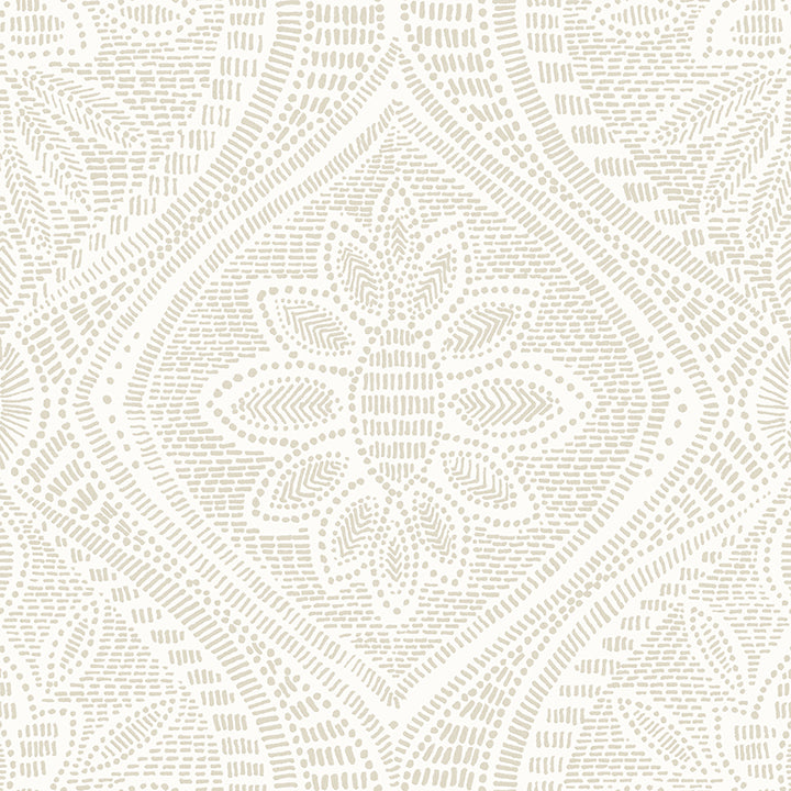 Picture of Scout Light Grey Floral Ogee Wallpaper