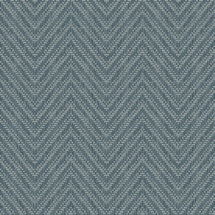 Picture of Glynn Teal Chevron Wallpaper