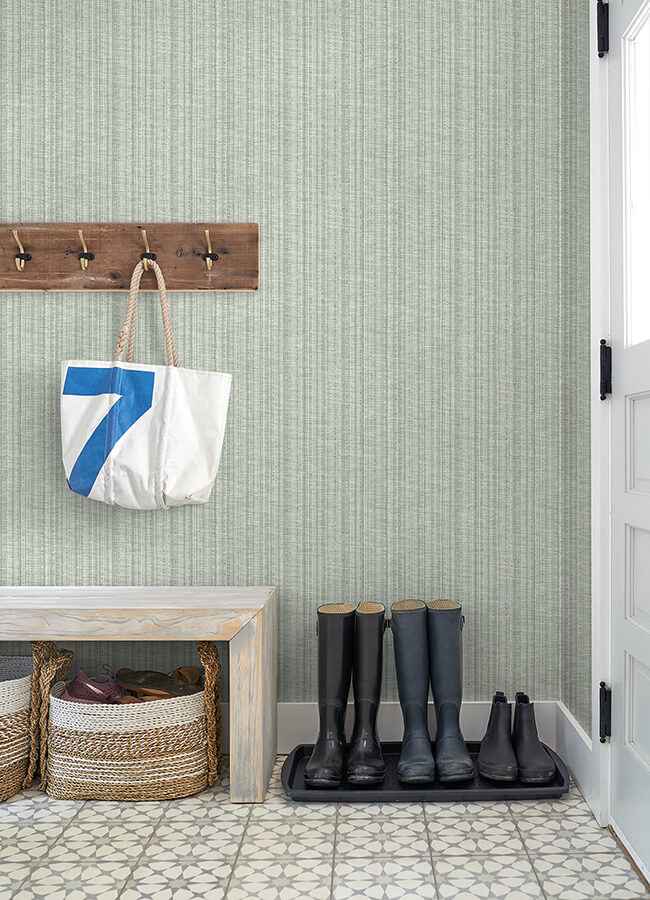 Simon Green Woven Texture Wallpaper - York Wallcoverings - 4074-26655 - York Wallcoverings Wallpaper