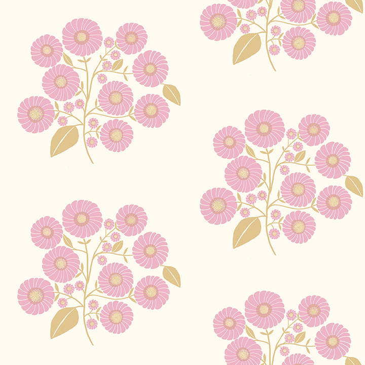 Picture of Lilac Sienna StrawFlower Peel and Stick Wallpaper