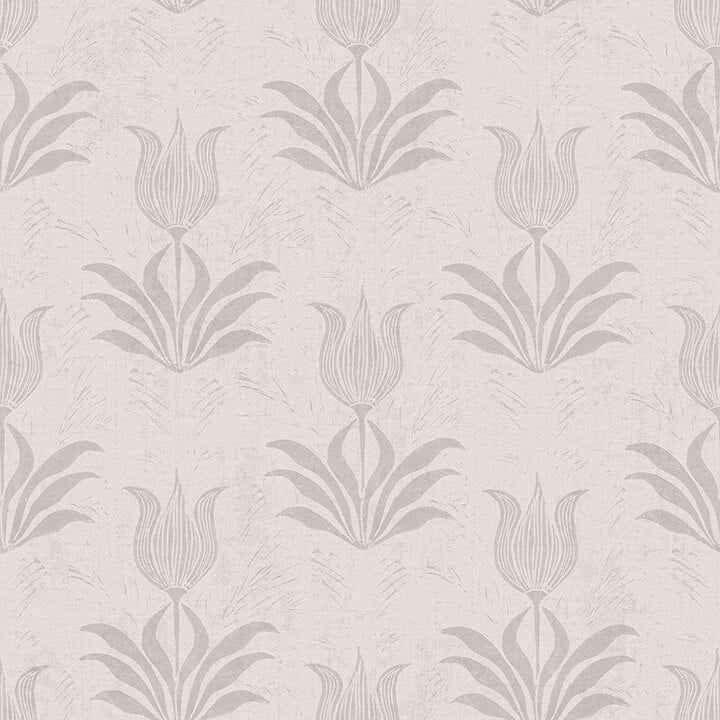 Grey Parrot Tulip Peel and Stick Wallpaper - York Wallcoverings - JHS5033