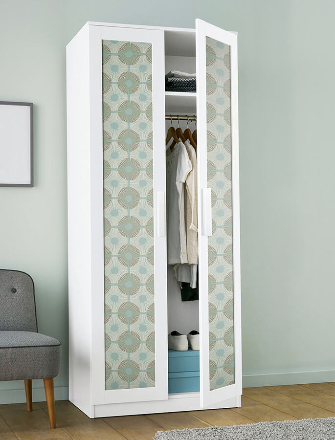 aqua-chocolate-superbloom-peel-and-stick-wallpaper-york-wallcoverings-jhs5036 - York Wallcoverings Wallpaper