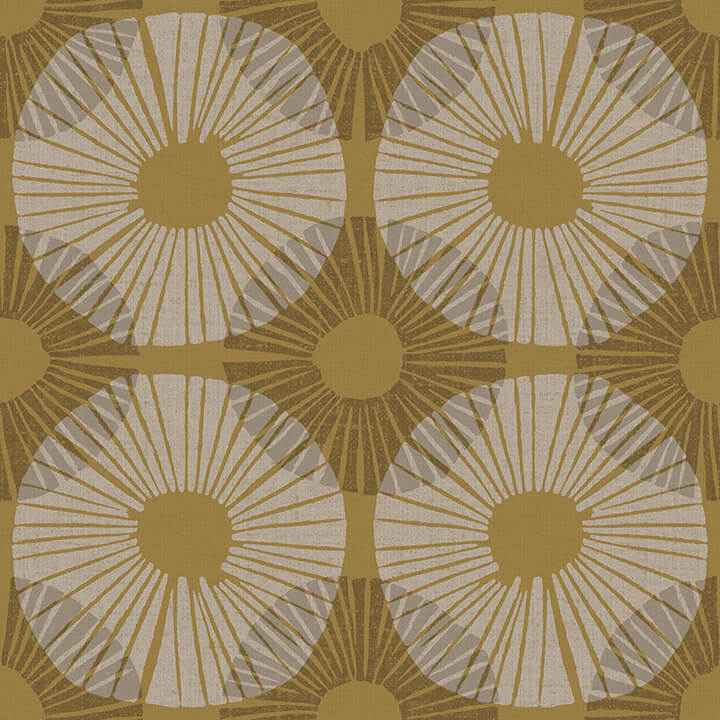 Mustard Superbloom Peel and Stick Wallpaper - York Wallcoverings - JHS5035 - York Wallcoverings Wallpaper