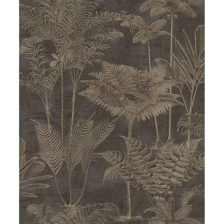 Kinabalu Black Rainforest Wallpaper - York Wallcoverings - RH555165 - York Wallcoverings Wallpaper