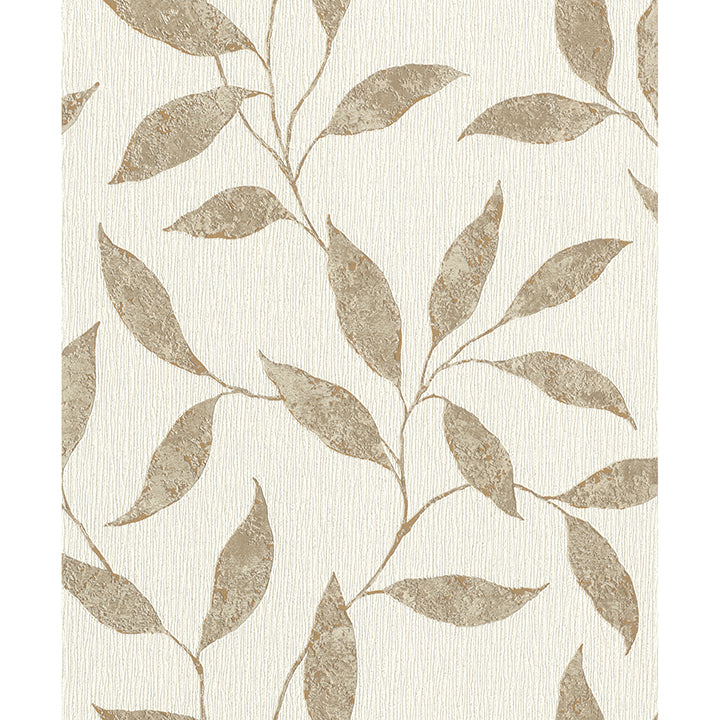 Brewster Wallcovering-Amble Cream Vine Wallpaper