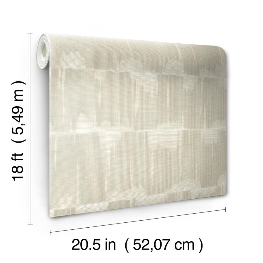 Beige Dallas Peel and Stick Wallpaper - York Wallcoverings - NUS4979 - York Wallcoverings Wallpaper