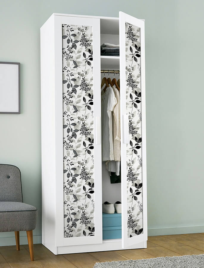 Black Breezy Peel and Stick Wallpaper - York Wallcoverings - NUS4983 - York Wallcoverings Wallpaper