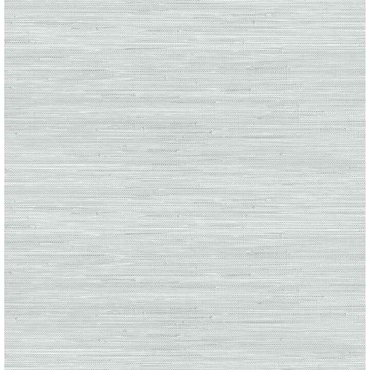 Whisper Blue Classic Faux Grasscloth Peel and Stick Wallpaper - York Wallcoverings - SSS6012