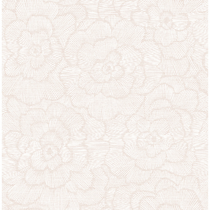 Picture of Periwinkle Pink Textured Floral Wallpaper